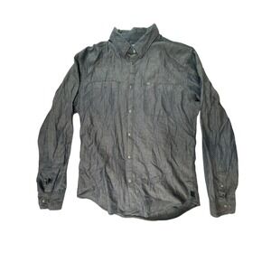 Calvin Klein Jeans long-sleeve button-down blue shirt‎ Men's size Medium